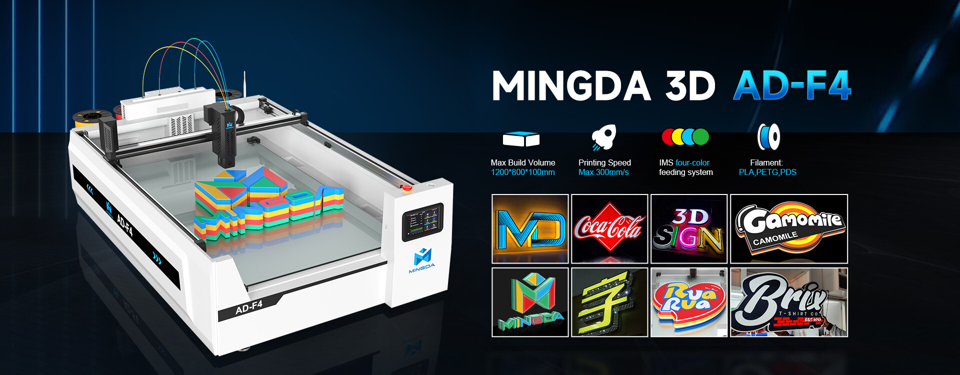 Mingda - 3D tiskárna na LOGA a reklamy