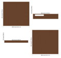 BIQU Panda Fur Protective Leather Wrap for Bambu Lab P1S - brown color
