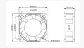 Radiální ventilátor 12V 40x40x15 mm