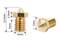 E3D V6 CHT tryska 0,4 mm - vysokoprůtokové trysky