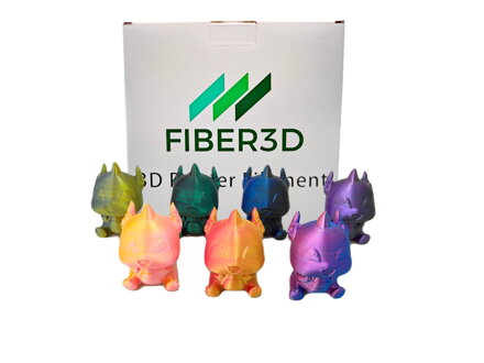 FIBER3D Filamenty PLA SILK Dual color 1 kg - dvou barevný filament