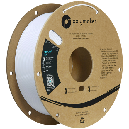 Polymaker PolyLite PLA - Cold White
