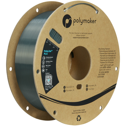 Polymaker PolyLite PLA - Silk Gunmetal Grey