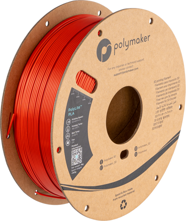 Polymaker PolyLite PLA - Silk Red