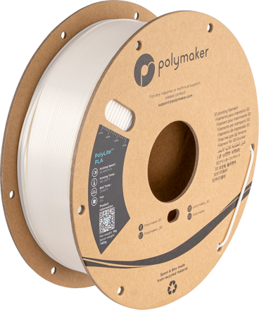 Polymaker PolyLite PLA - Silk White