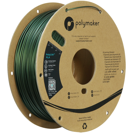 Polymaker PolyLite PLA - Sparkle Dark Green