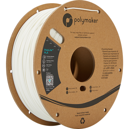 Polymaker PolyLite PLA - White 3 kg
