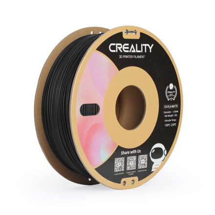Creality CR-PLA Matte - Black - 1.75 mm - 1 kg
