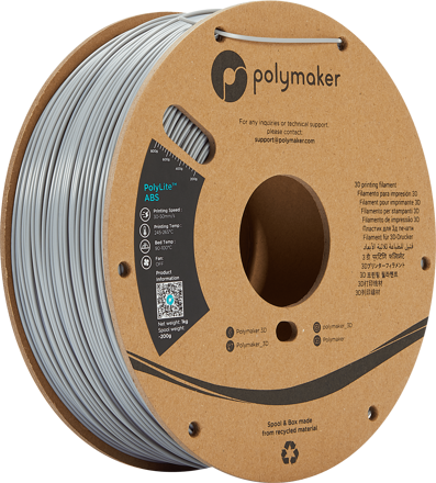 Polymaker PolyLite ABS - Grey 3 kg