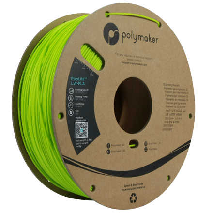 Polymaker PolyLite LW-PLA - Bright Green