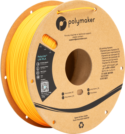 Polymaker PolyLite LW-PLA - Bright Orange