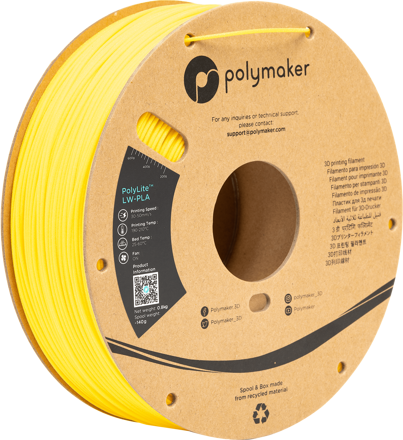Polymaker PolyLite LW-PLA - Bright Yellow