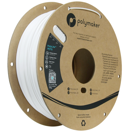 Polymaker PolyLite PETG - White 3 kg