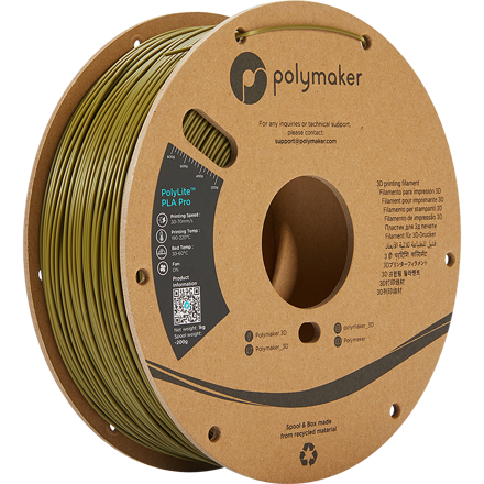 Polymaker PolyLite PLA PRO - Army Green 1 kg