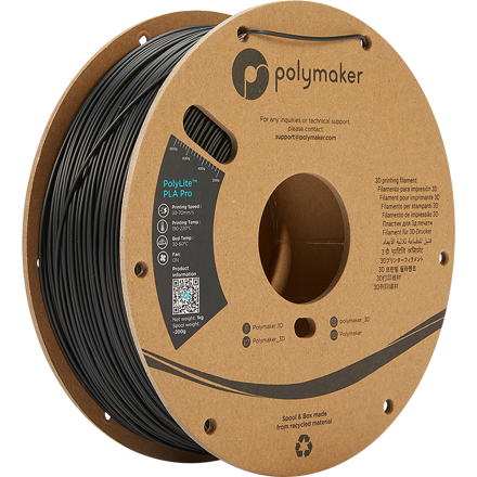 Polymaker PolyLite PLA PRO - Black 3 kg