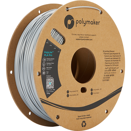 Polymaker PolyLite PLA PRO - Silver 1 kg