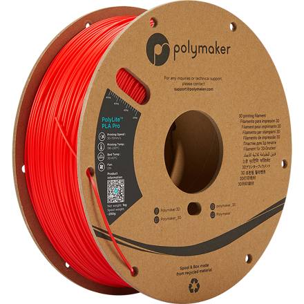 Polymaker PolyLite PLA PRO - Red 1 kg