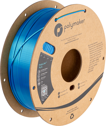 Polymaker PolyLite Silk PLA Dual Color (Caribbean Sea Blue-Green)