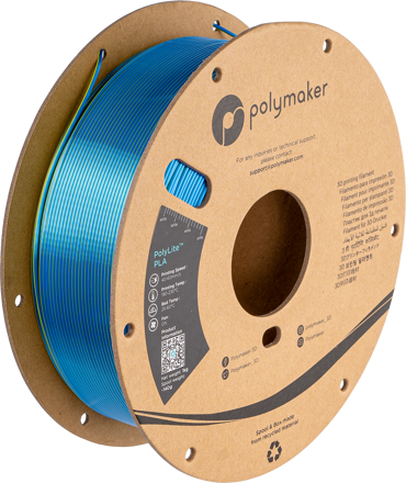 Polymaker PolyLite Silk PLA Dual Color (Chameleon Yellow-Blue)