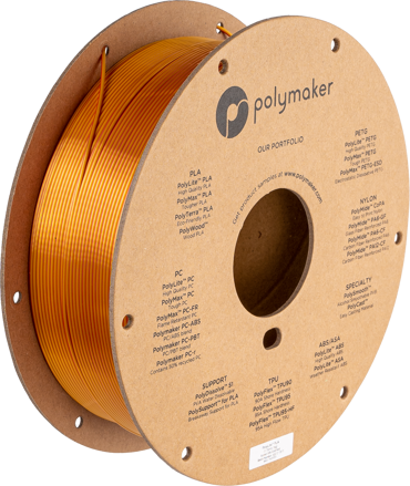 Polymaker PolyLite Silk PLA Dual Color (Sunset Gold-Red)