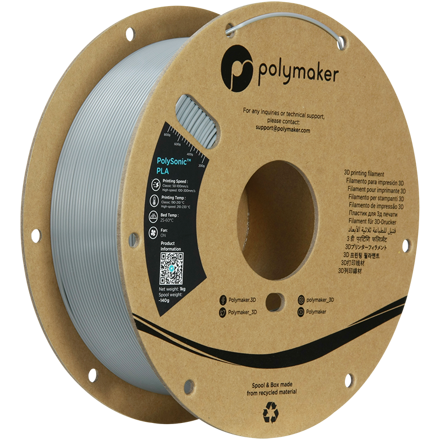 Polymaker PolySonic High Speed PLA PRO - Grey