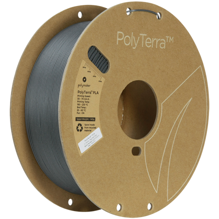 Polymaker PolyTerra PLA - Ash Grey 1 kg