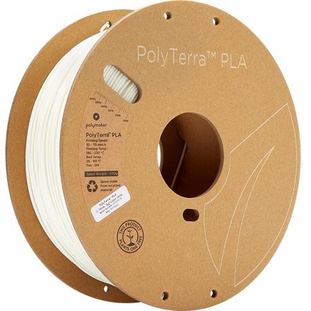 Polymaker PolyTerra PLA - Cotton White 1 kg