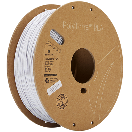 Polymaker PolyTerra PLA - Marble White 1 kg