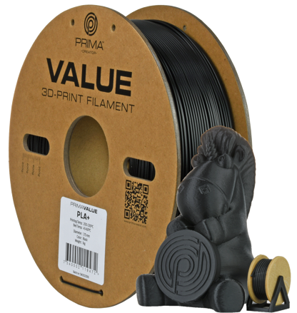 PrimaValue PLA+ Black 1 kg