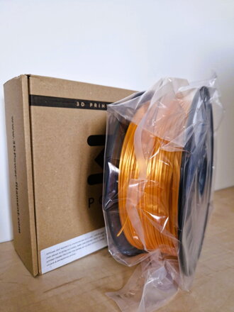 Filament 3D POWER SILK ORANŽOVÁ 1,75 mm 1 kg - výprodej 800 g