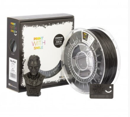 Print With Smile - REC-PLA - 1,75 mm - Just BLACK - 1000 g