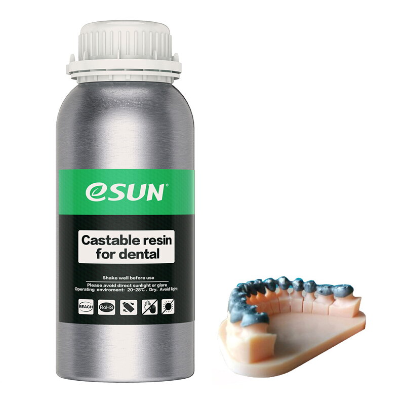 Castable resin DENTAL 1 kg - odlévatelná pryskyřice pro zubní účely pro LCD tiskárny eSUN Castable resin DENTAL 1 kg - odlévatelná pryskyřice pro zubní účely pro LCD tiskárny eSUN