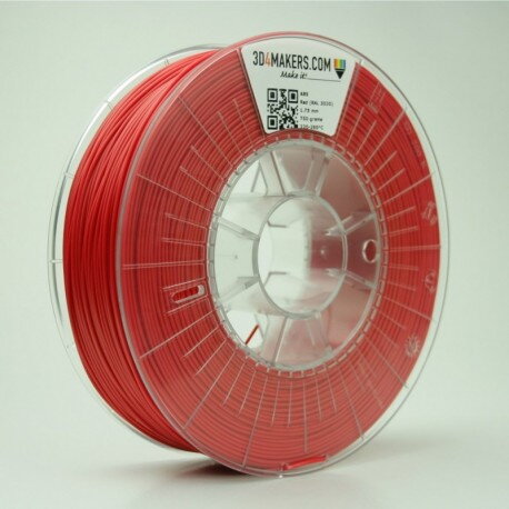 ABS 1,75 mm 750 g Červená (RAL 3020) ABS 1,75 mm 750 g Červená (RAL 3020)