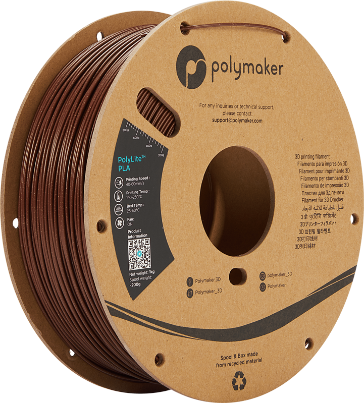 Polymaker PolyLite PLA - Galaxy Dark Red Polymaker PolyLite PLA - Galaxy Dark Red