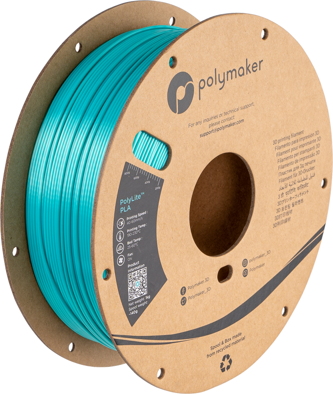 Polymaker PolyLite PLA - Silk Teal Polymaker PolyLite PLA - Silk Teal