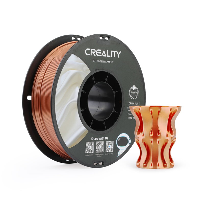 Creality CR-PLA Silk - 1.75 mm - 1 kg - Red Copper Creality CR-PLA Silk - 1.75 mm - 1 kg - Red Copper