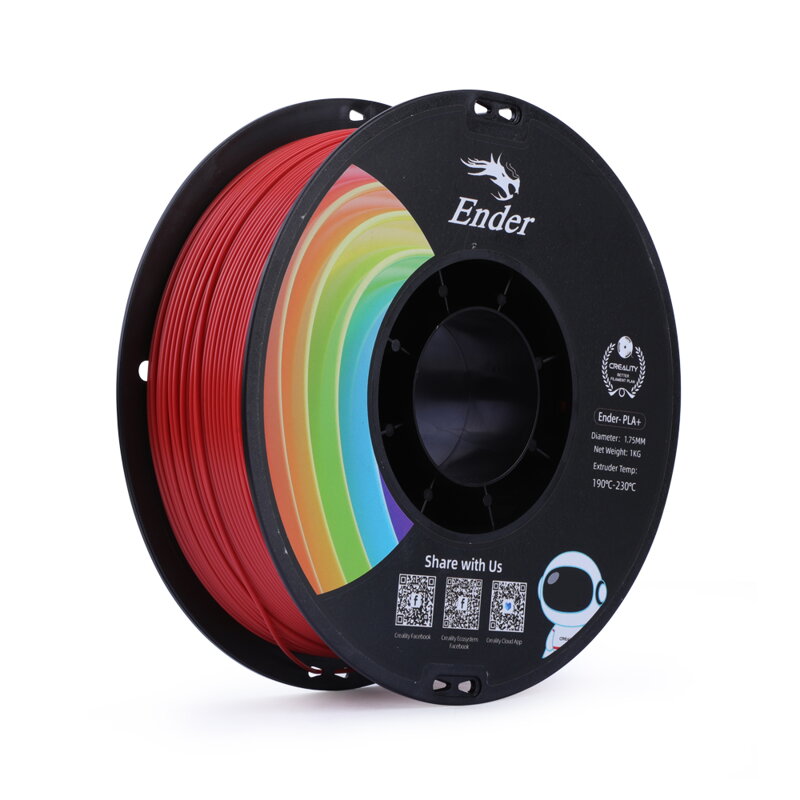 Creality Ender - PLA+ - 1,75mm - 1kg - Red Creality Ender - PLA+ - 1,75mm - 1kg - Red