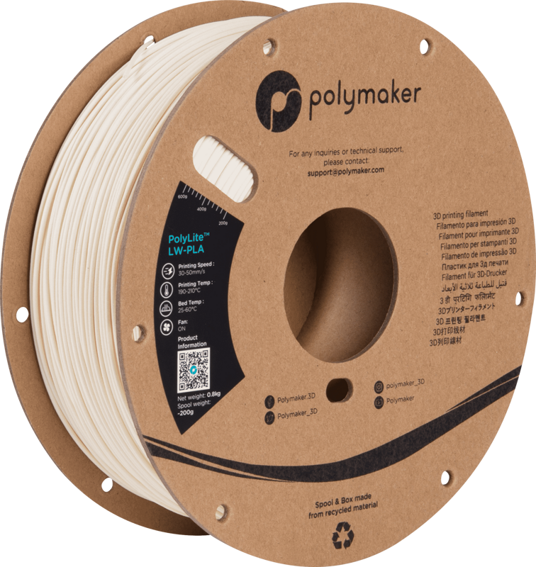 Polymaker PolyLite LW-PLA - White