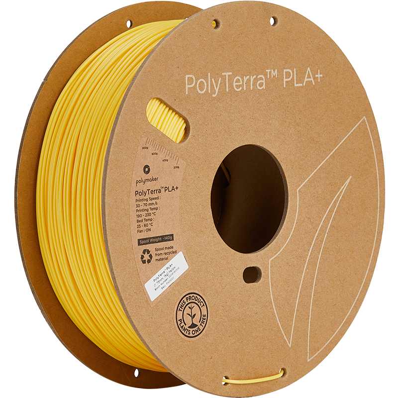 Polymaker PolyTerra PLA + Yellow 1 kg Polymaker PolyTerra PLA + Yellow 1 kg