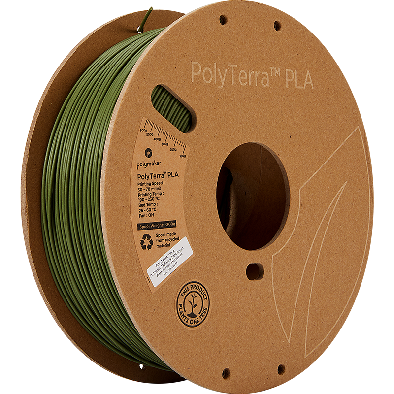 Polymaker PolyTerra PLA - Army Dark Green 1 kg