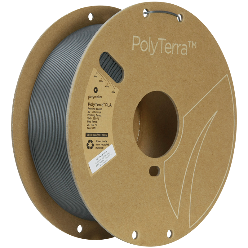 Polymaker PolyTerra PLA - Ash Grey 1 kg