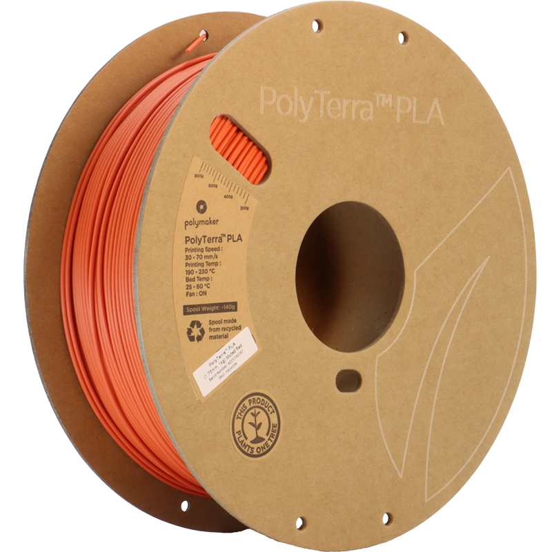 Polymaker PolyTerra PLA - Muted Red 1 kg