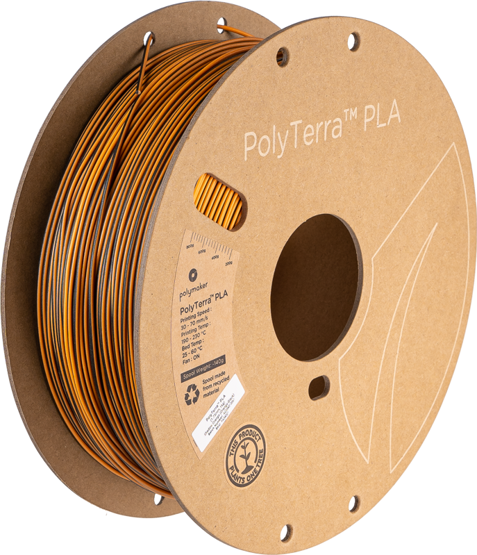 Polymaker Polyterra PLA Dual Color - Shadow Orange Polymaker Polyterra PLA Dual Color - Shadow Orange