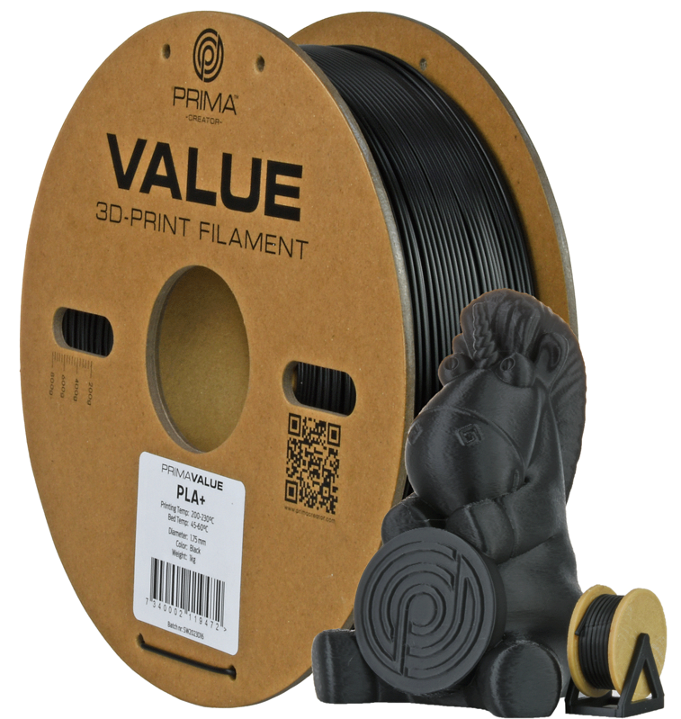 PrimaValue PLA+ Black 3 kg
