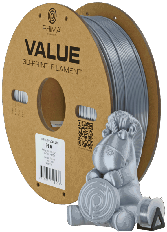 PrimaValue PLA+ Silver 1 kg