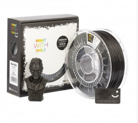 Print With Smile - REC-PLA - 1,75 mm - Just BLACK - 1000 g Print With Smile - REC-PLA - 1,75 mm - Just BLACK - 1000 g