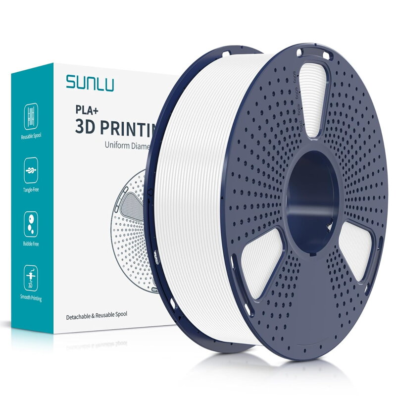 Sunlu PLA Filament - 1.75mm - 1kg - White Sunlu PLA Filament - 1.75mm - 1kg - White