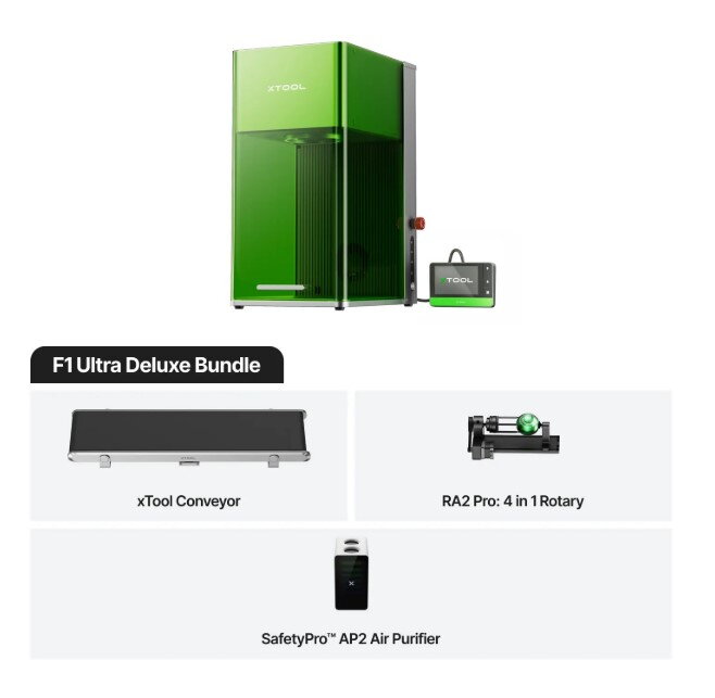 xTool F1 Ultra  Deluxe Bundle