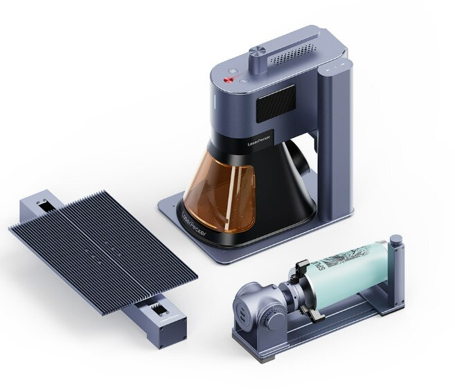 LaserPecker LP5 Vláknová a diodová laserová gravírovačka - Business Bundle