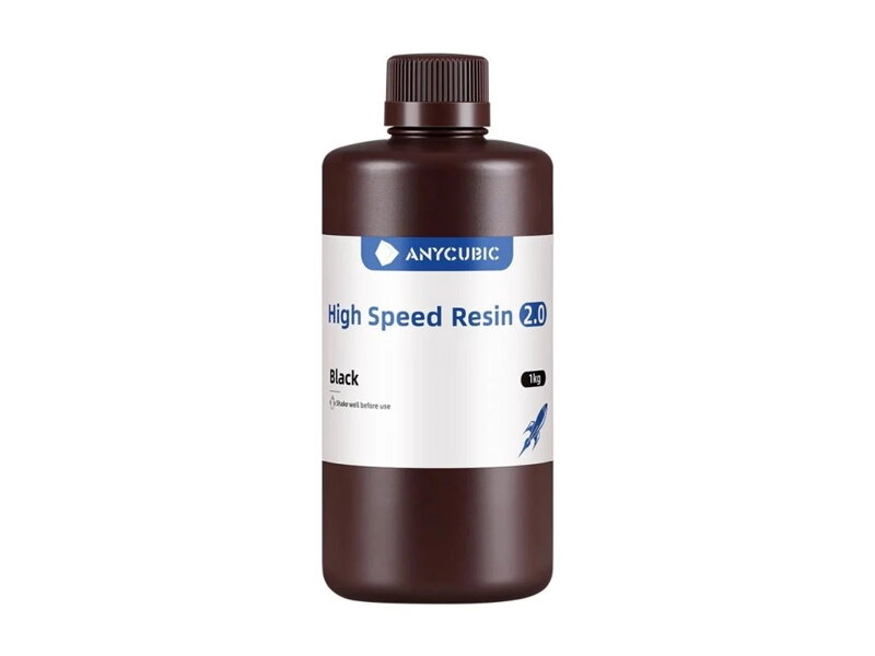 Anycubic - High Speed Resin Black 2.0 1kg Anycubic - High Speed Resin Black 2.0 1kg